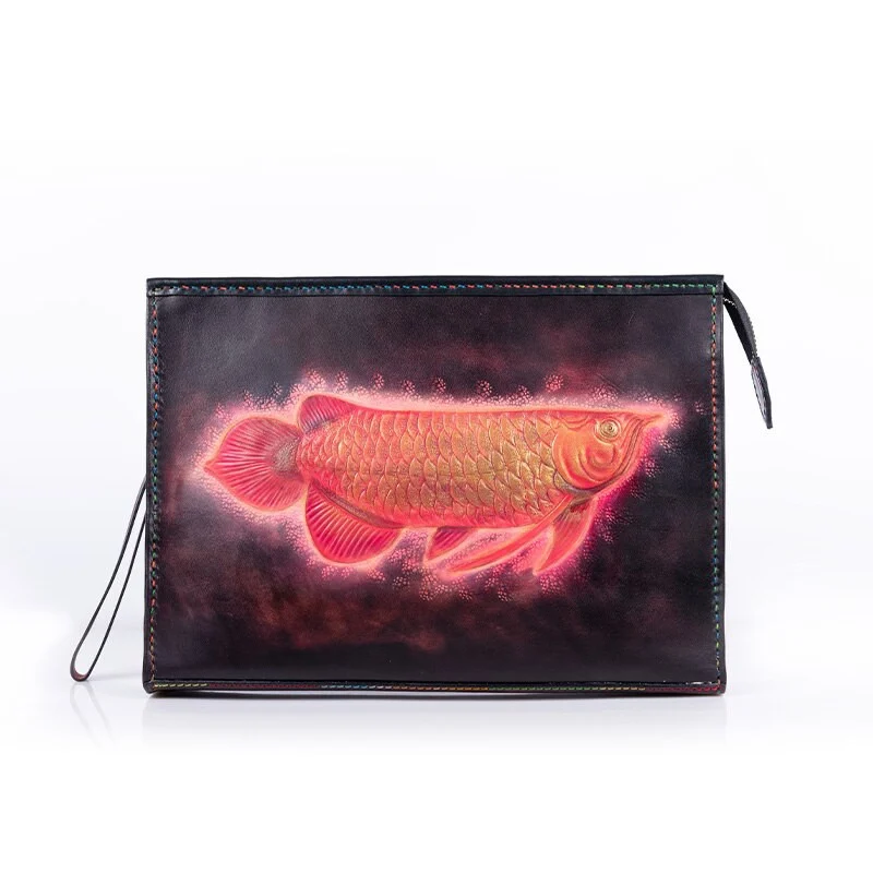 Bespoke Hand-Carved Leather Handbag - Made by Saigon Leather HB521 - Image 4
