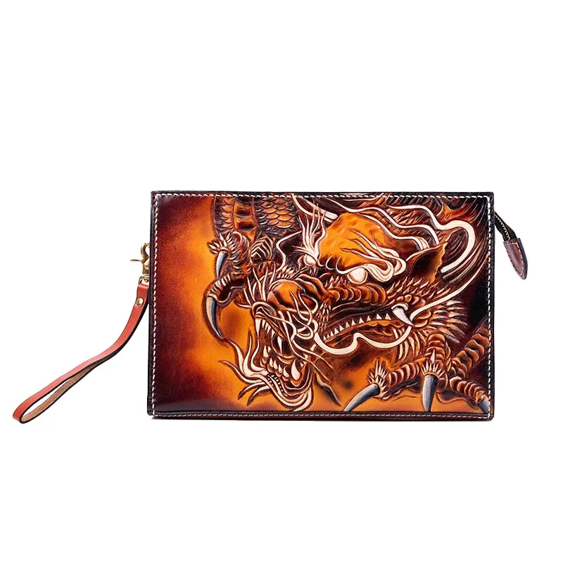 Customizable Artfully Engraved Leather Handbag HB524 - Image 3