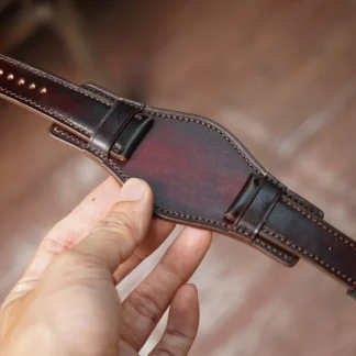 Custom Patina Leather Watch Strap