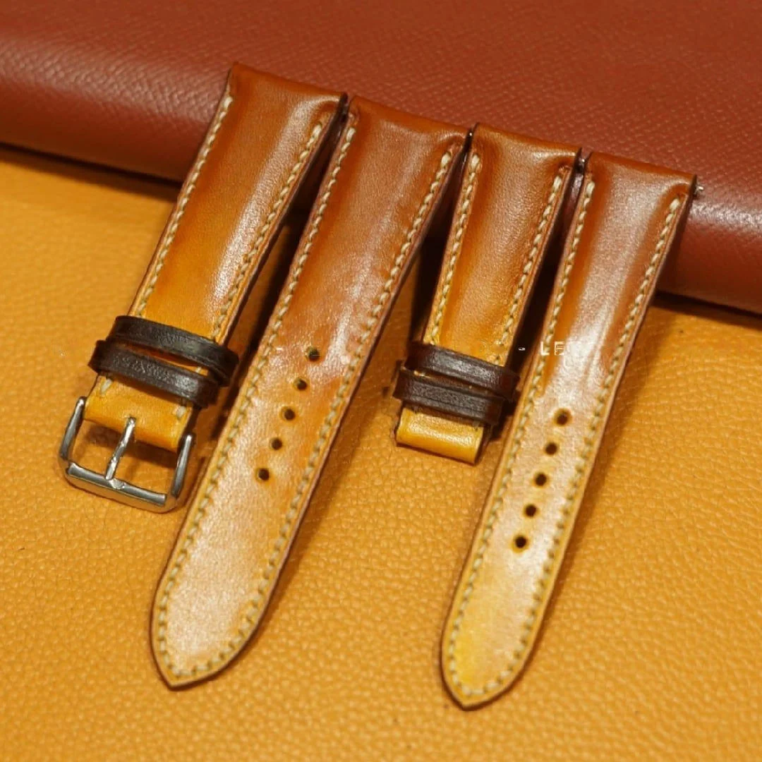 Saigon-Leather Handcrafted Patina Leather Watch Strap