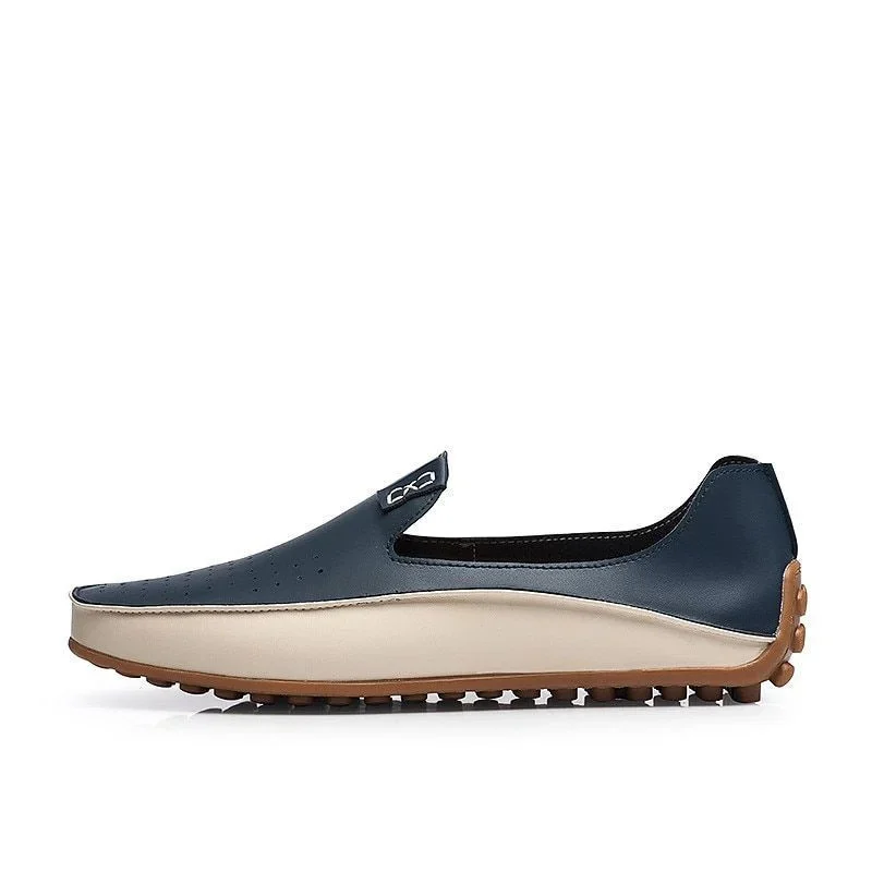 Genuine Leather Slip-On Boat Shoes - Luxury Italian Designer Loafers for Men - Image 6