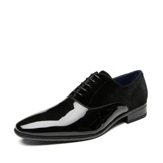 Men's Formal Suede Leather Wedding Dress Shoes - Spring & Autumn Fashion Design