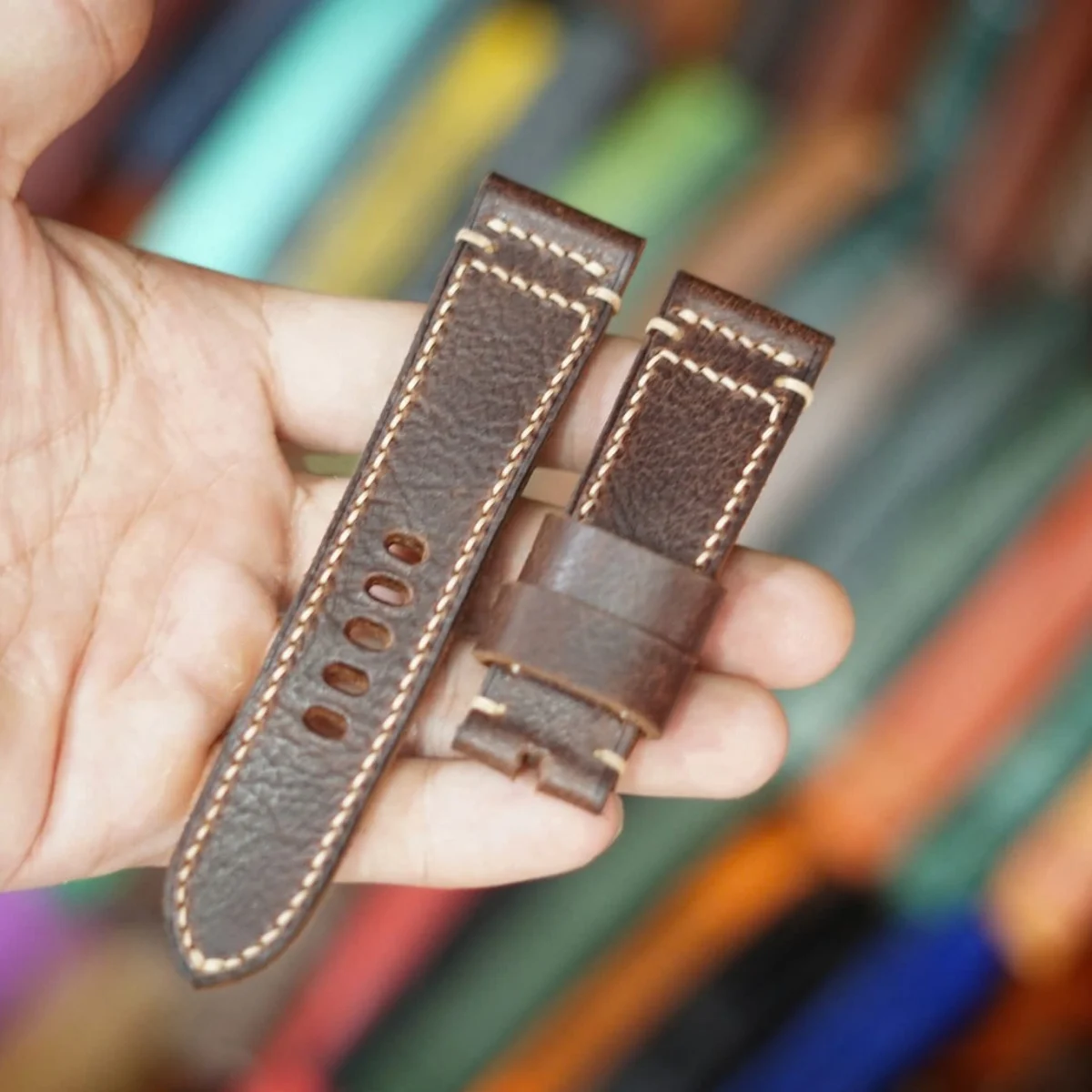 Saigon-Leather Handcrafted Watch Strap - Image 3