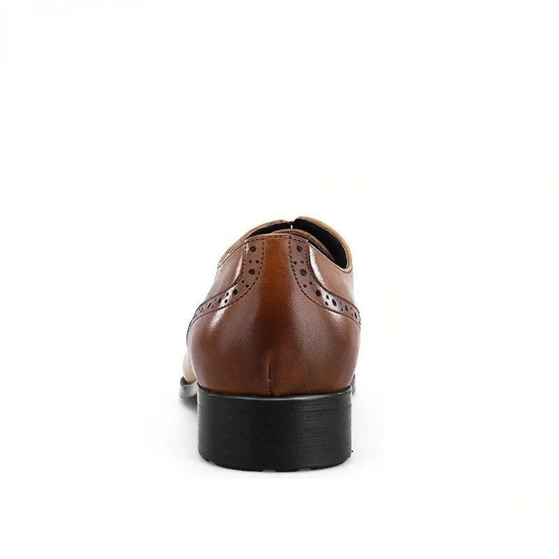 Retro British Bullock Oxford Shoes – Breathable Genuine Leather Casual Shoes for Men - Image 5