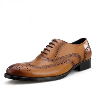 Retro British Bullock Oxford Shoes – Breathable Genuine Leather Casual Shoes for Men