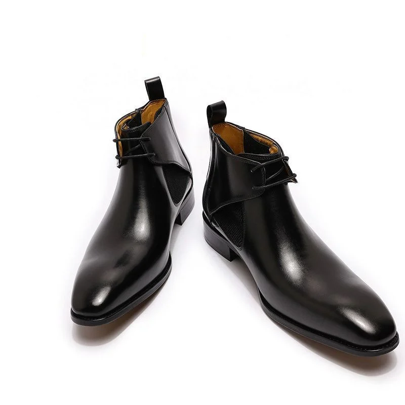 Luxury Design Chukka Boots - Genuine Leather Ankle Boots for Men - Image 4