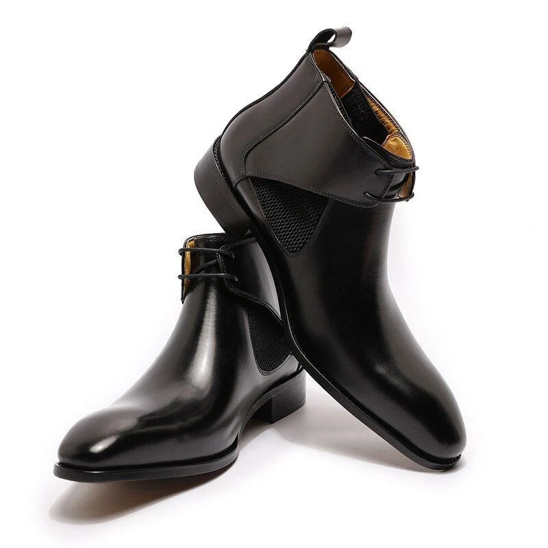 Luxury Design Chukka Boots - Genuine Leather Ankle Boots for Men - Image 5