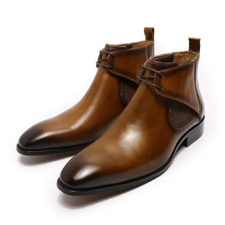 Luxury Design Chukka Boots - Genuine Leather Ankle Boots for Men