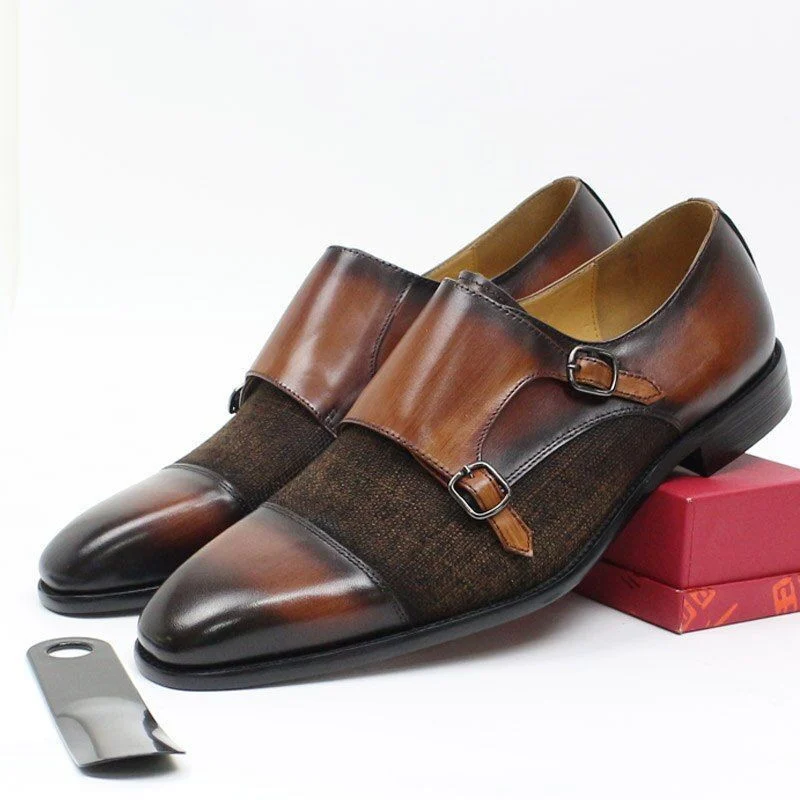 Luxury Genuine Leather Ankle Boots - High-Grade Lace-Up and Zip Dress Shoes for Men - Image 3