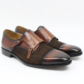 Luxury Genuine Leather Ankle Boots - High-Grade Lace-Up and Zip Dress Shoes for Men