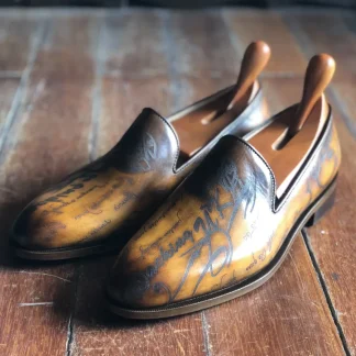 Laser Loafer Men’s Classic Leather Outsole Breathable Leather Shoe