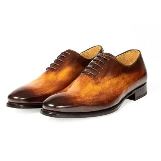 Uncle Saviano Handmade Genuine Leather Oxford Shoes – Designer Men's Formal Dress Shoes for Office and Weddings