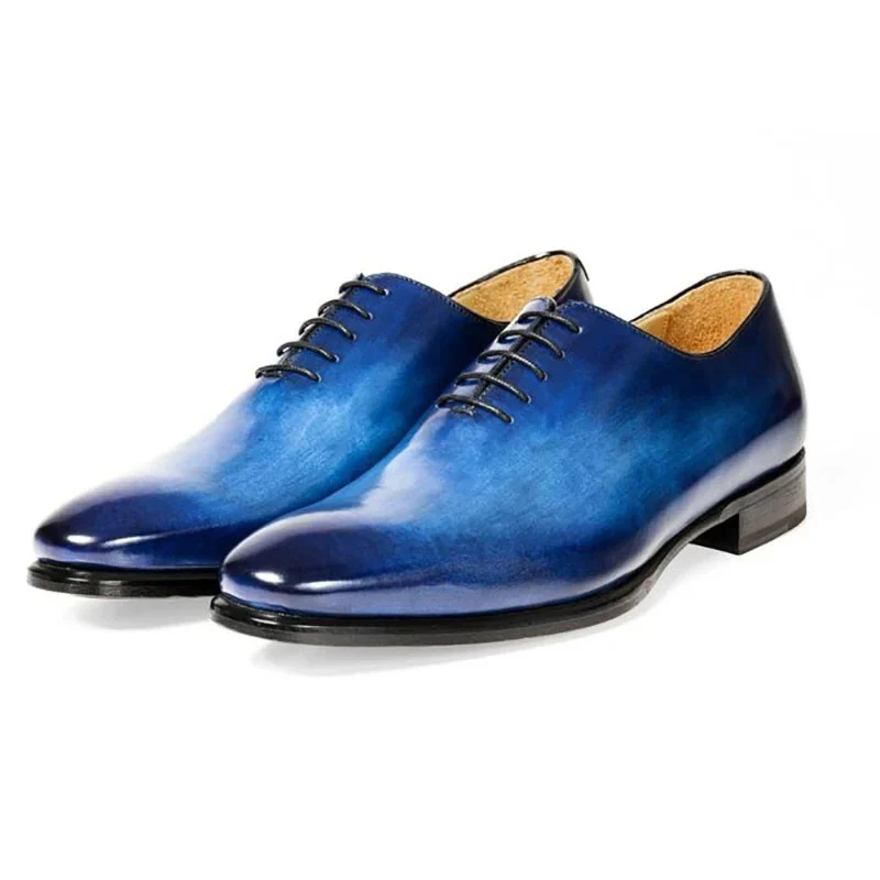 Uncle Saviano Handmade Genuine Leather Oxford Shoes – Designer Men's Formal Dress Shoes for Office and Weddings - Image 3