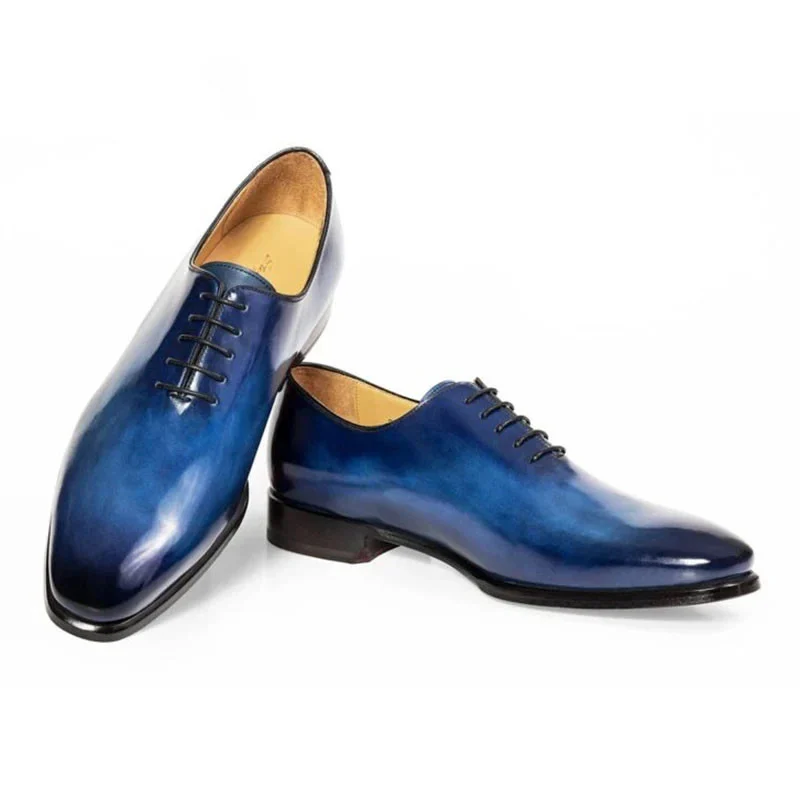 Uncle Saviano Handmade Genuine Leather Oxford Shoes – Designer Men's Formal Dress Shoes for Office and Weddings - Image 4