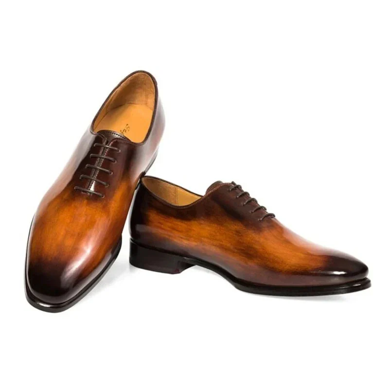 Uncle Saviano Handmade Genuine Leather Oxford Shoes – Designer Men's Formal Dress Shoes for Office and Weddings - Image 2