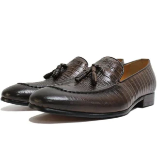 Men’s High-Grade Leather Loafers - Luxury Summer 2019 Slip-On Coffee Black Tassel Office Business Casual Shoes