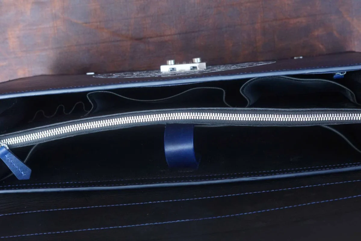 Saigon Leather’s Customizable Artfully Engraved Leather Briefcase – Dong Son Drum Edition - Image 8