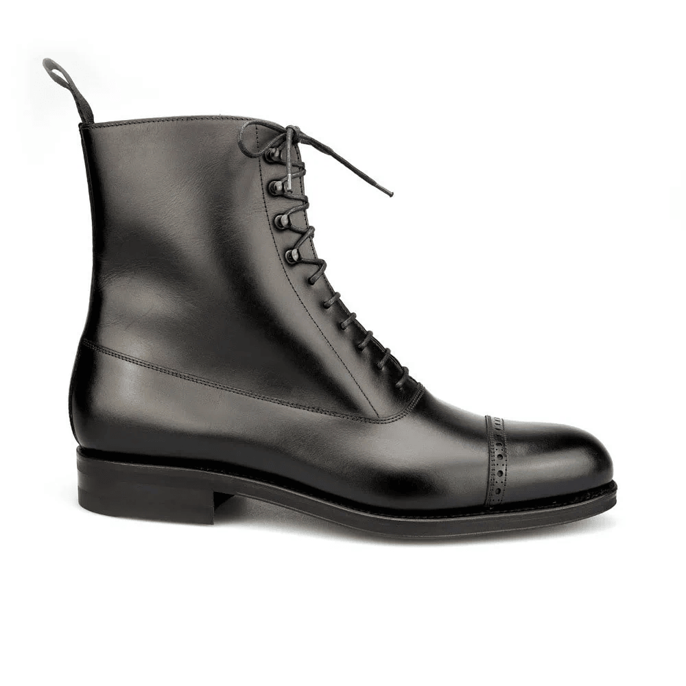 Saigon Leather’s Berlin Field Boot – Shell Cordovan Leather in Classic Noir Finish