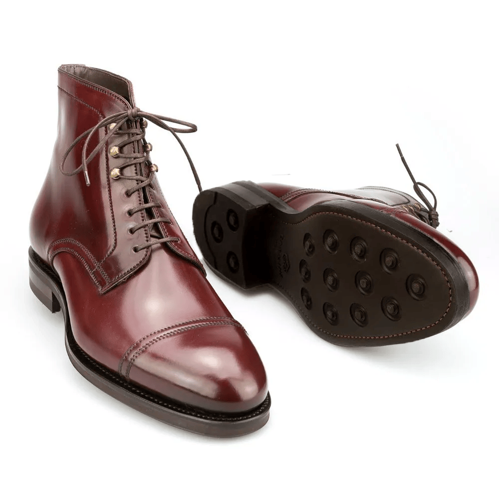 Saigon Leather’s Antwerp Cap-Toe Boot – Shell Cordovan Leather with Heritage Detailing - Image 3