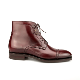 Saigon Leather’s Antwerp Cap-Toe Boot – Shell Cordovan Leather with Heritage Detailing
