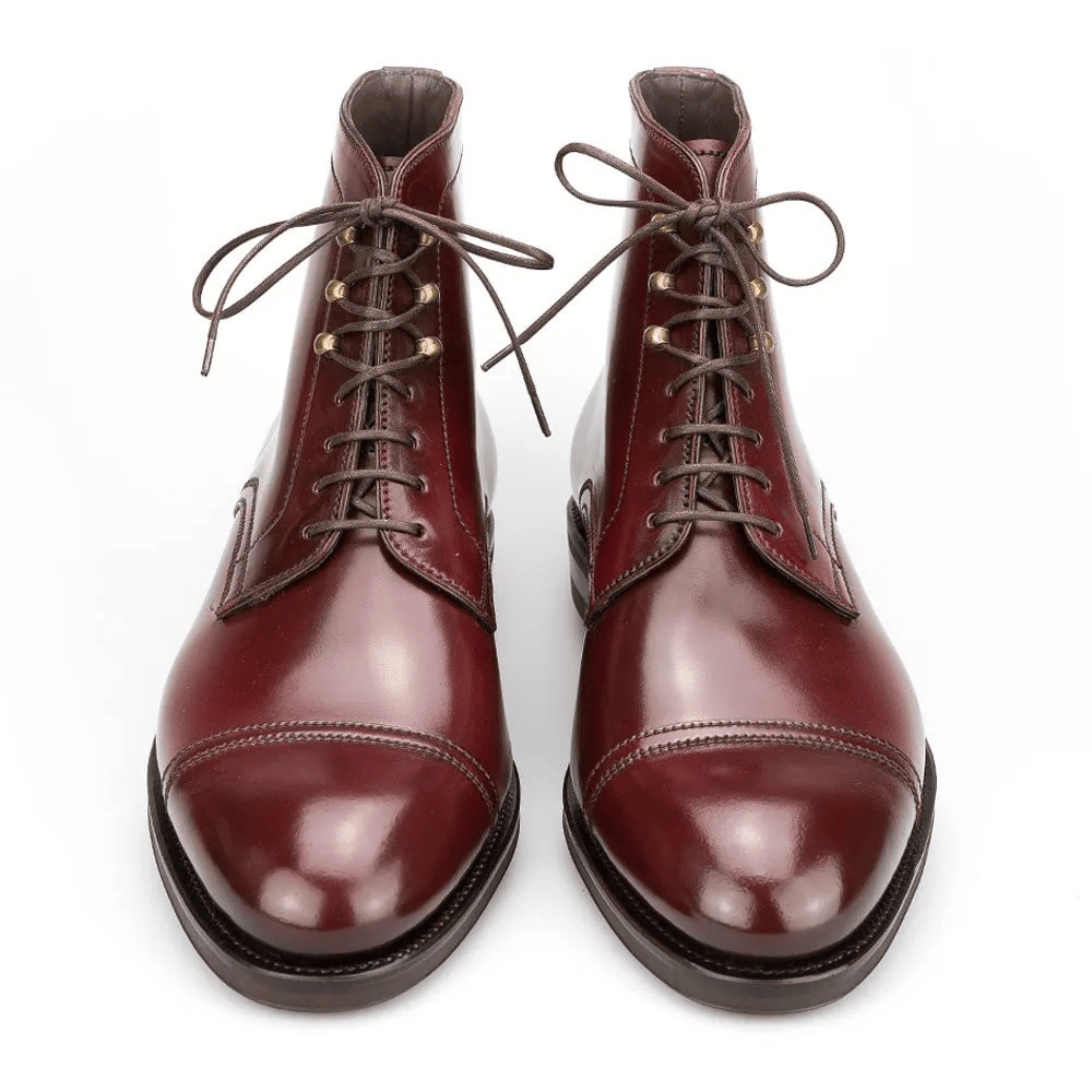 Saigon Leather’s Antwerp Cap-Toe Boot – Shell Cordovan Leather with Heritage Detailing - Image 4