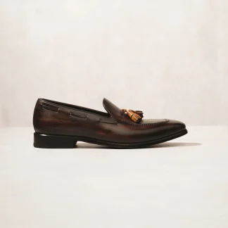 Saigon Leather’s Seville Tassel Loafer – Hand-Patinated Leather with Vintage Charm