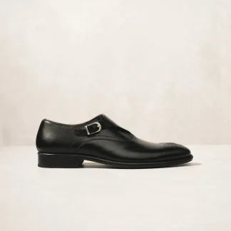 Saigon Leather’s Budapest Monk Shoe – Full-Grain Calf Leather with Wingtip Brogue Detailing