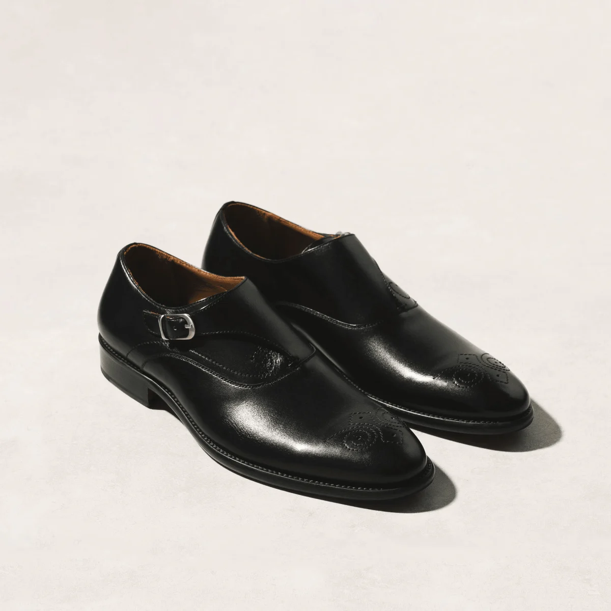 Saigon Leather’s Budapest Monk Shoe – Full-Grain Calf Leather with Wingtip Brogue Detailing - Image 2