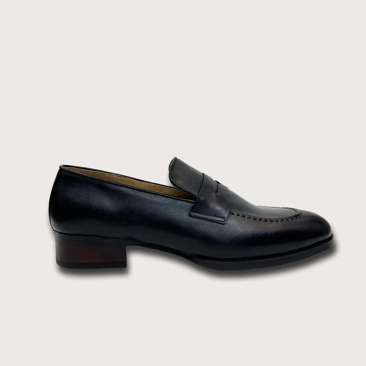 Saigon Leather's Oxford Penny Loafers with Patina Finish - Image 4