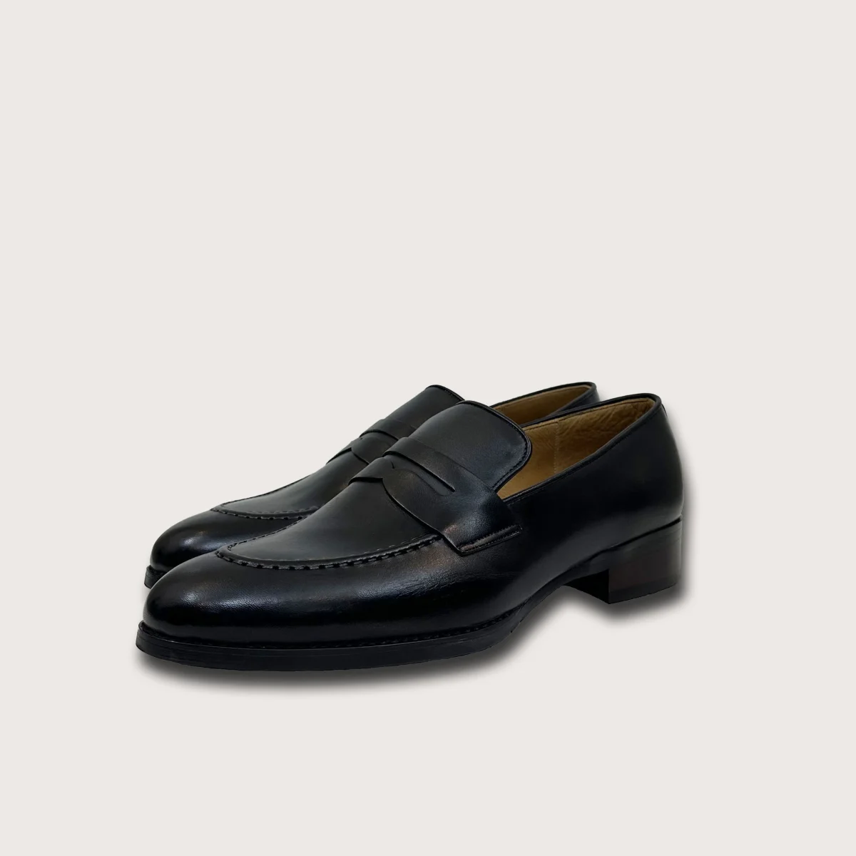 Saigon Leather's Oxford Penny Loafers with Patina Finish - Image 2