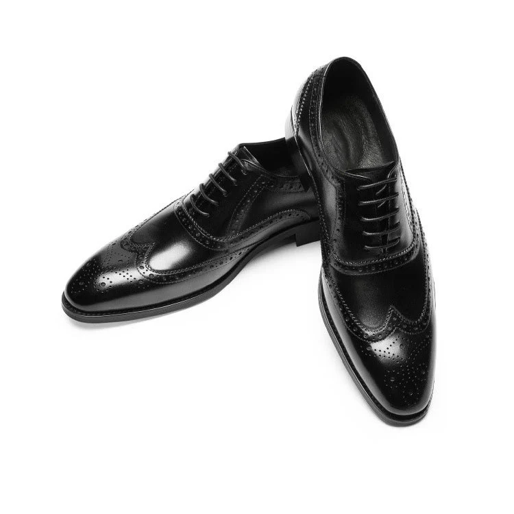 Saigon Leather's Classic Wingtip Oxfords with Brogue Detailing - Image 4