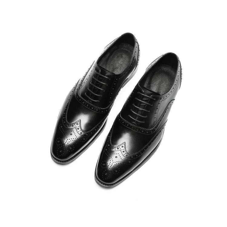 Saigon Leather's Classic Wingtip Oxfords with Brogue Detailing - Image 6