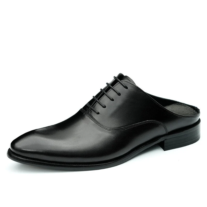 Saigon Leather's Men's Classic Leather Mules - Image 3