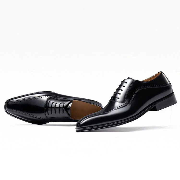 Saigon Leather's Handcrafted Patent Leather Oxford Shoes - Image 5