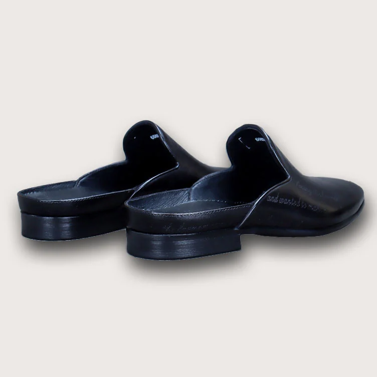Saigon Leather's Handcrafted Vintage Engraved Mule Loafers - Image 5