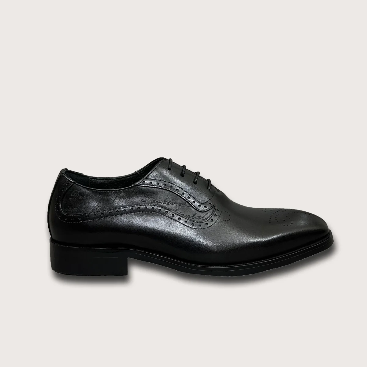 Saigon Leather's Men's Plain Toe Brogues Oxfords Formal Shoes - Image 5