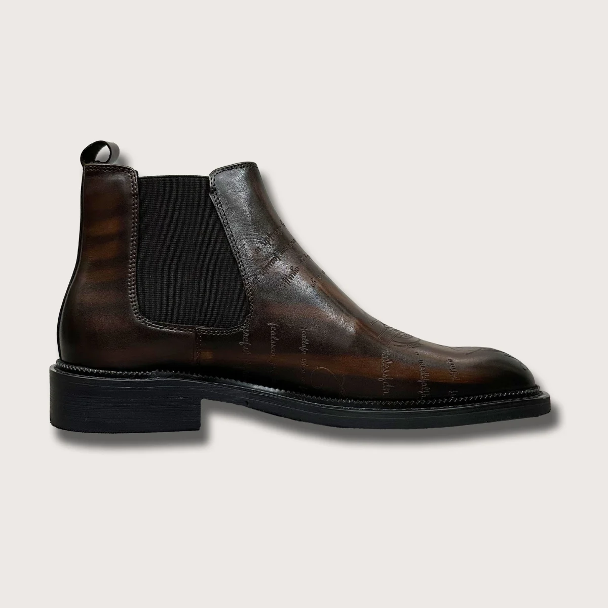 Saigon Leather's Fashionable Waterproof Men's Wedge Boots - Image 6