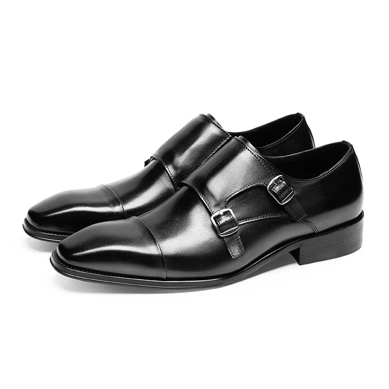 Saigon Leather's Double Buckle Monk Strap Shoes - Image 2