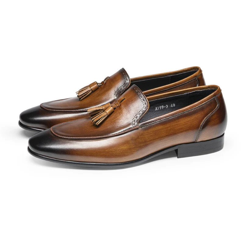 Saigon Leather's Penny Loafer Italian Leather Dress Shoes - Image 2