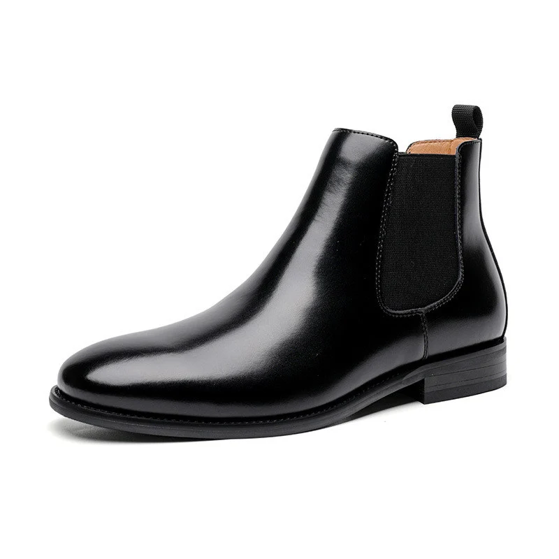 Saigon Leather's Classic Italian Black/Brown Leather Boot