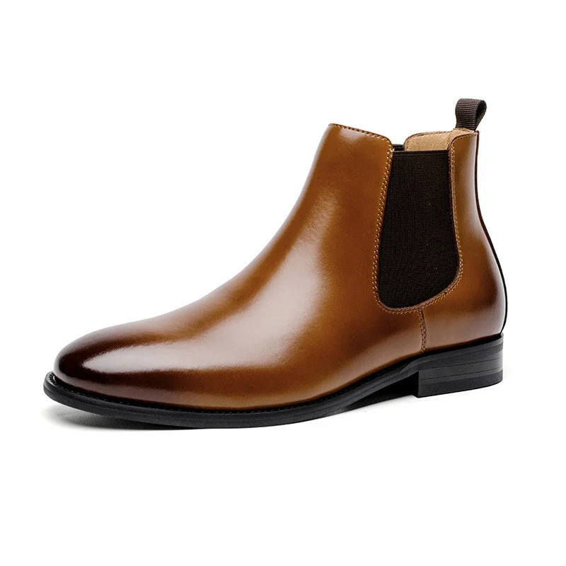 Saigon Leather's Classic Italian Black/Brown Leather Boot - Image 2