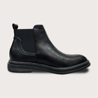 Men’s Handmade Black Leather Chelsea Boots – Full Grain Calf Leather Classic Ankle Boots