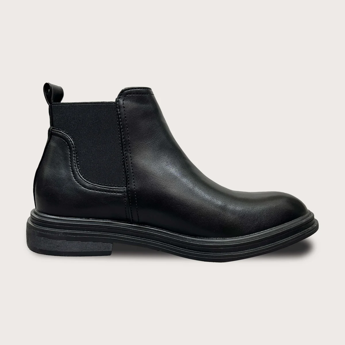 Men’s Handmade Black Leather Chelsea Boots – Full Grain Calf Leather Classic Ankle Boots