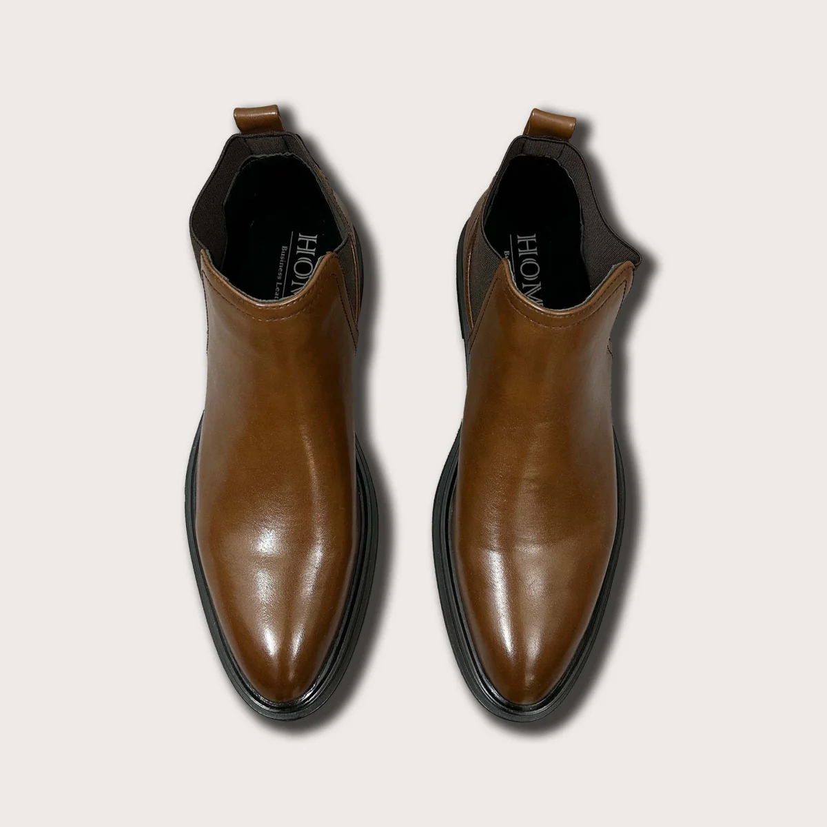 Men’s Handmade Black Leather Chelsea Boots – Full Grain Calf Leather Classic Ankle Boots - Image 7