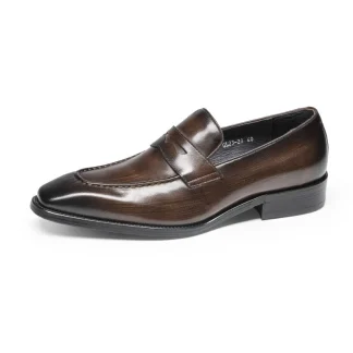 Saigon Leather's Hand-Polished Penny Loafers – Espresso Brown