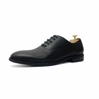Saigon Leather’s Wholecut Oxford – Men’s Handmade Black Full-Grain Calf Leather Dress Shoes