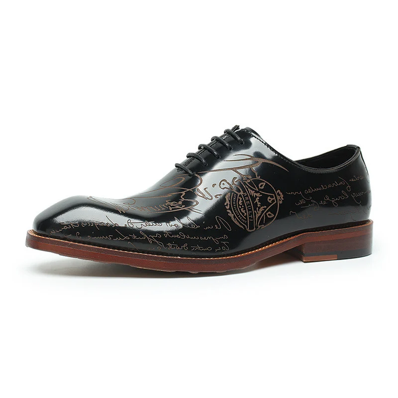 Saigon Leather’s Black Script Oxford – Bold Elegance in Every Step - Image 4