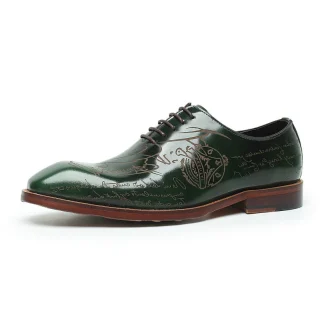 Saigon Leather’s Black Script Oxford – Bold Elegance in Every Step