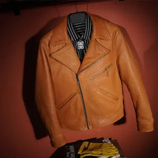 Men’s Genuine USA Deer Leather Jacket – 1.4mm Thick Premium Quality Classic Durable Stylish Outerwear
