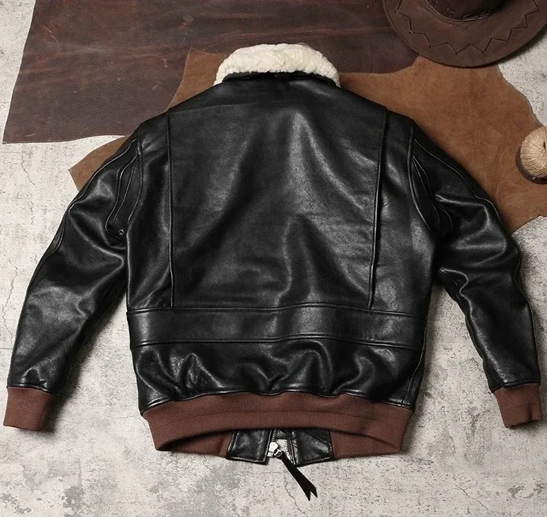 Men’s Genuine Italian Goat Leather Jacket – 1.5mm Thick Premium Durable Real Leather Coat, Classic Slim Fit Stylish Outerwear - Image 2